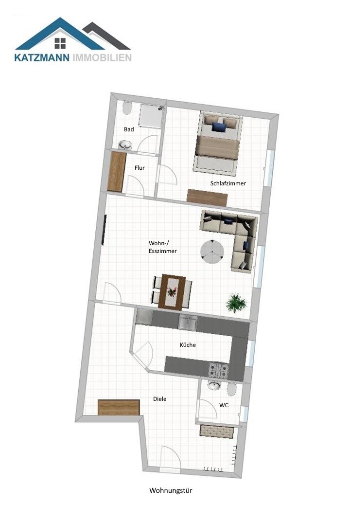 Wohn- und Geschäftshaus mit 7 Wohneinheiten, 1 Gewerbeeinheit, 1 große und 1 kleine Halle in Zentrumnähe von Lechenich zu verkaufen