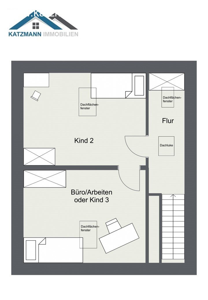 Dachgeschossgrundriss 