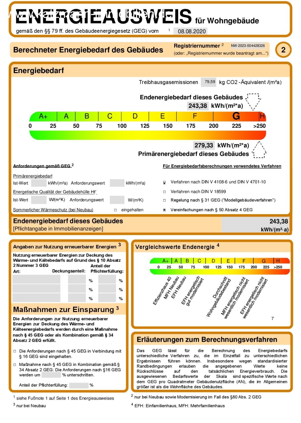Energieausweis (Bedarf)