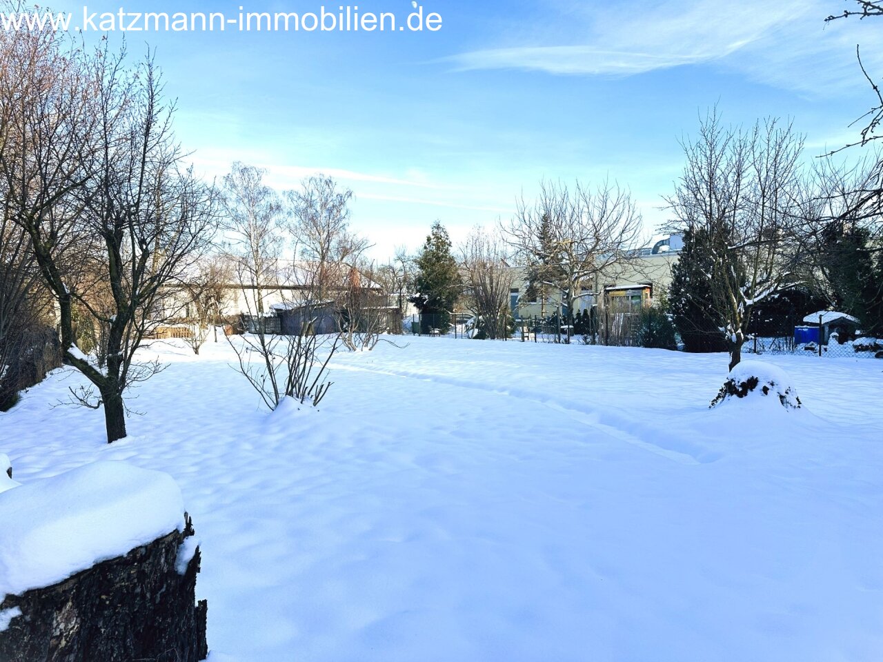 Grundstück im Winter