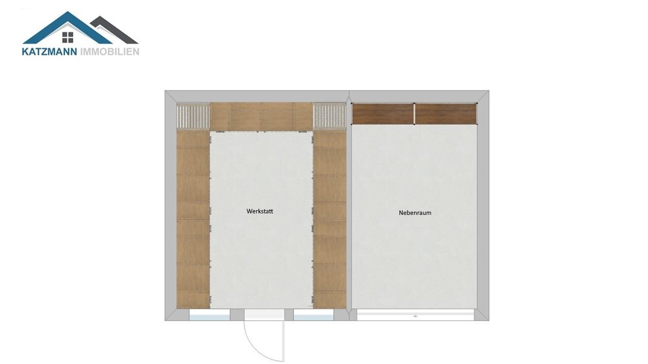 Nebengebäude mit Werkstatt u. ehemalige Garage