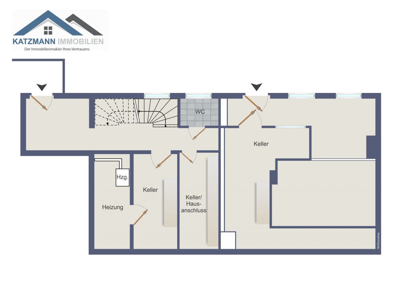 Grundriss Kellerbereich - Haus 1 Grundriss Kellerbereich - Haus 1