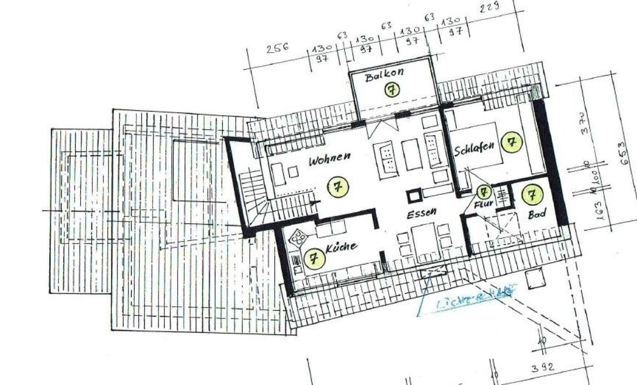 Grundriss Dachgeschoss - Wohnung Nr. 7