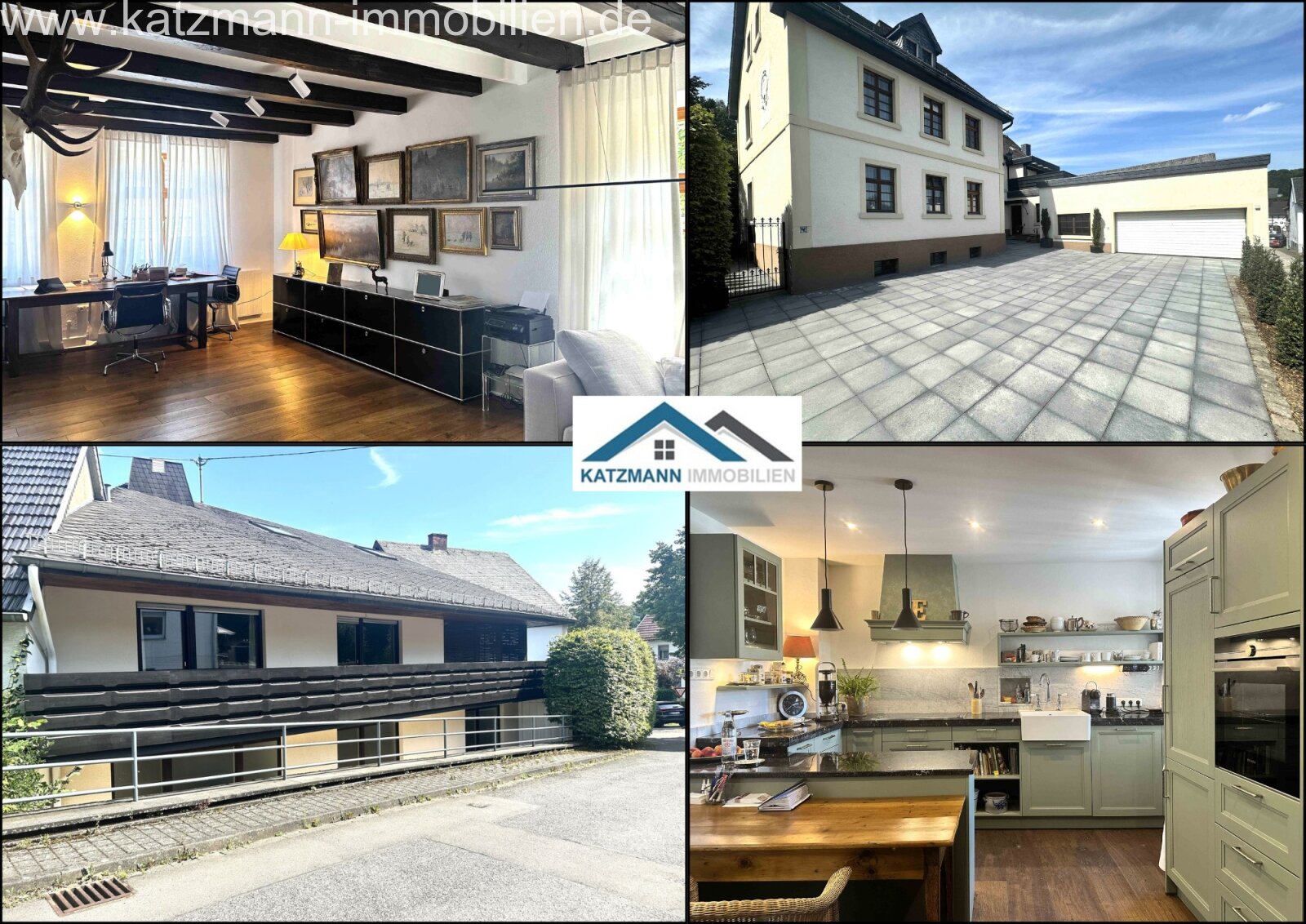 2 casas: vivienda representativa, apartamento de vacaciones, consulta médica y garaje doble (aproximadamente 571 m² de superficie útil/total) en venta