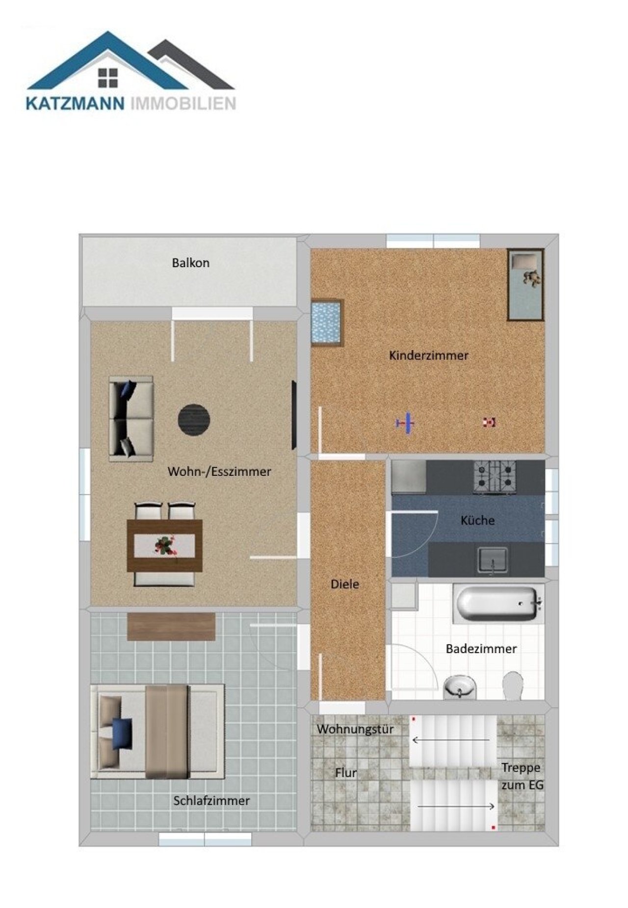 Grundriss Obergeschoss 