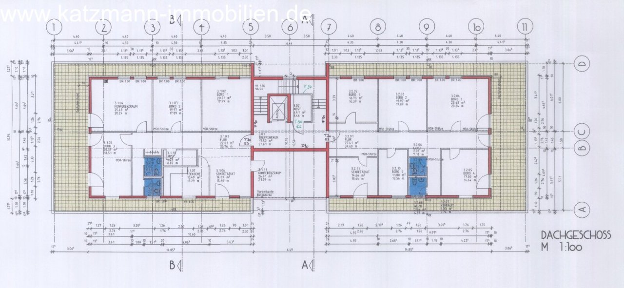 Grundriss Staffelgeschoss