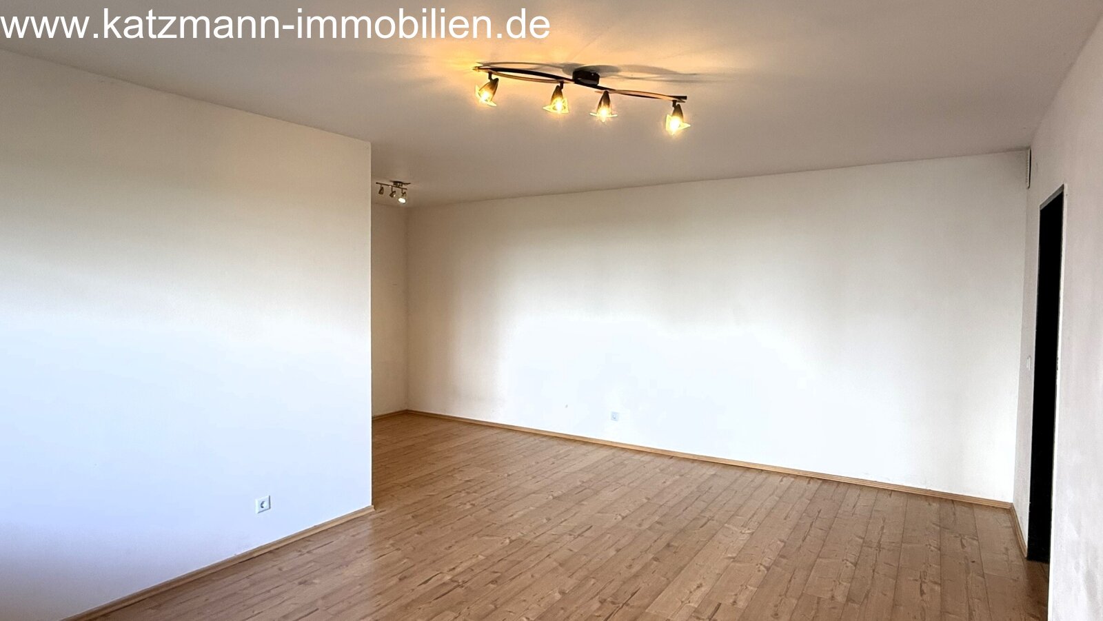 Sogno di soggiorno luminoso con illuminazione a soffitto di alta qualità e pregiato parquet in legno - la vostra nuova casa vi aspetta!