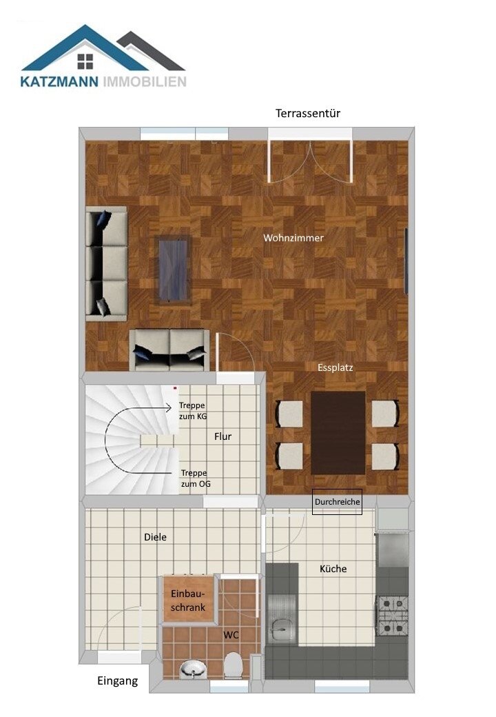Grote woning met garage in een mooie locatie van Lechenich-Süd te koop (ongeveer 15 minuten lopen van de markt)